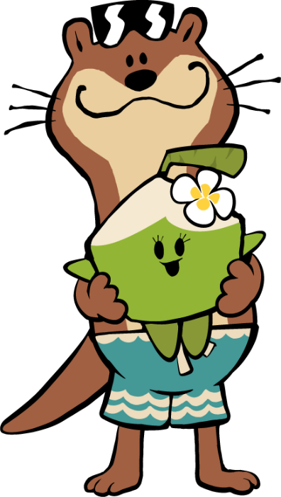 Kona hugging Coco
